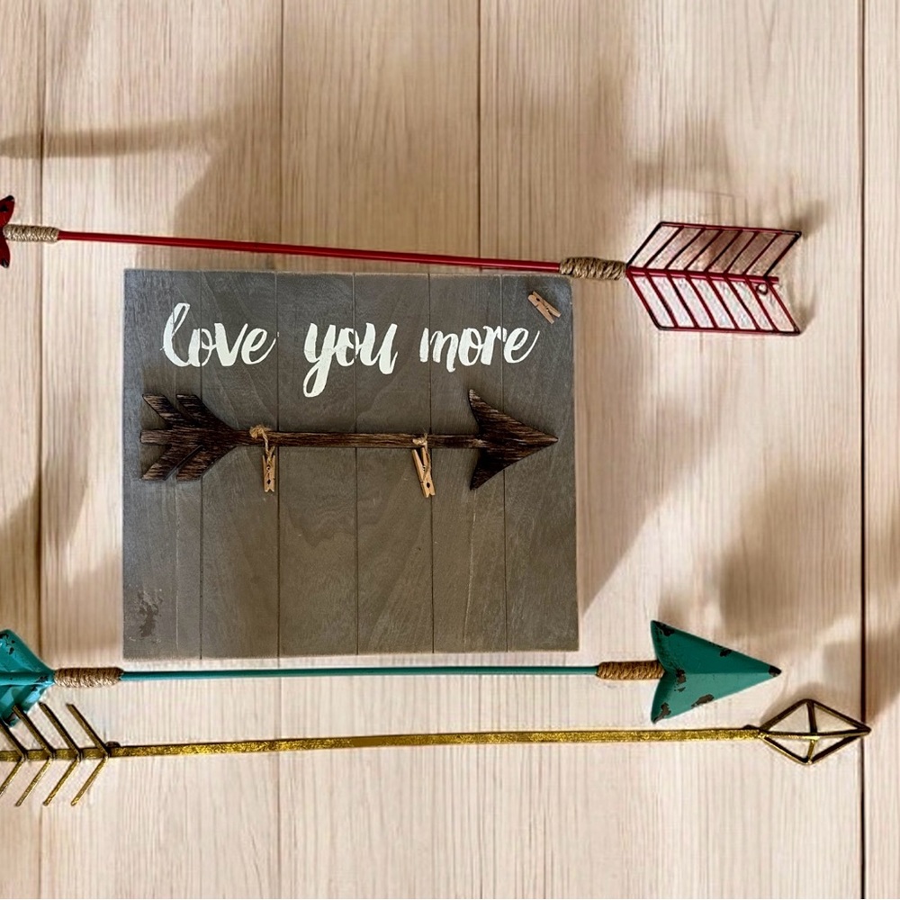 Love You More Wall Decor - Rustic Gray